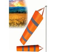 MRVAKDYDI Dog Wheelchair for Back Legs, Pack Of 2 Windsock Flags Orange And Red Multiple Sizes(Orange,Rod 2m-59.1")