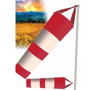 MRVAKDYDI Dog Wheelchair for Back Legs, Pack Of 2 Windsock Flags Orange And Red Multiple Sizes(Red 1,Rod 2m-31.5")
