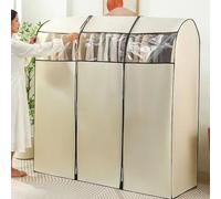 MRVAKDYDI Garment Covers Bag, Breathable Dustproof Clothes Rail Cover with Clear Window,Reusable Garment Bags Protector Cover(150x50x180cm)