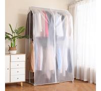 MRVAKDYDI Garment Covers Bag, Dustproof Breathable Clothes Rail Cover,Clothes Cover Suit Protector(A,120 x 180 cm)