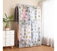 MRVAKDYDI Garment Covers Bag, Dustproof Breathable Clothes Rail Cover,Clothes Cover Suit Protector(D,160 x 180 cm)