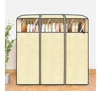 MRVAKDYDI Garment Covers Bag, Dustproof Garment Bag Coat Hanger Protector for Single-pole/Double-pole Clothes Rail Rack(Single Pole,90cm)
