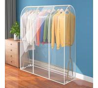 MRVAKDYDI Garment Covers Bag, for Garment Hanging Coat Racks,Single Pole/Double Rod Racks(A 160x50x150cm)
