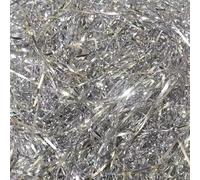 MRVAKDYDI Glitter Shredded Tissue Paper, 50-520g 1/3mm Glitter Iridescent Shredded Paper(Silver 3mm,300g)
