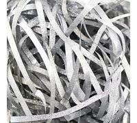 MRVAKDYDI Glitter Shredded Tissue Paper, 60-400g Iridescent Cut Shredded Paper Fillers Versatile Gift Filler(Silver,400g)
