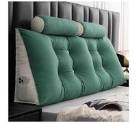 MRVAKDYDI Headboard Triangular Rest Reading Pillow, Headboard Wedge Pillow With Neck Roll Pillow And Storage Pockets Multicolor Multiple Sizes(F,80cm (1 pillow))