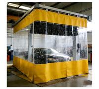 MRVAKDYDI Industrial Wash Bay Curtains, Waterproof Partition Curtain With Eyelets, Multicolor, Multiple Sizes(Yellow,6x4.5m/19.7x14.8ft)