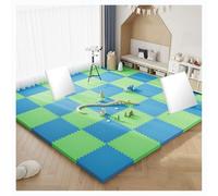 MRVAKDYDI Interlocking Floor Tiles, Interlocking Puzzle EVA Foam Floor Tiles 30x30cm 2.5cm Multicolor Pack Of 30/40 Pieces(Blue/Green,40pcs)