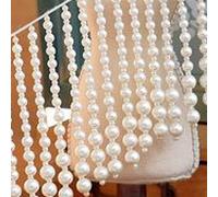 MRVAKDYDI Lace Trim with Tassel, Beaded Pearl Ribbon Lace Tassel Fringe Trim Decoration DIY Sewing Multicolor 1-2 yards(Champagne,1 Yard)