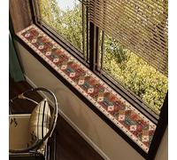MRVAKDYDI Leather Window Sill Protector, Window Sill Mat Multicolor Multiple Sizes PVC Leather Waterproof Dust Proof Non Slip(A,300x10cm(118.1x3.9in))