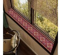 MRVAKDYDI Leather Window Sill Protector, Window Sill Mat Multicolor Multiple Sizes PVC Leather Waterproof Dust Proof Non Slip(C,140x30cm(55.1x11.8in))