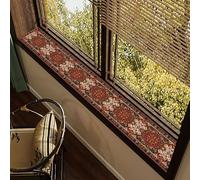 MRVAKDYDI Leather Window Sill Protector, Window Sill Mat Multicolor Multiple Sizes PVC Leather Waterproof Dust Proof Non Slip(B,300x25cm(118.1x9.8in))
