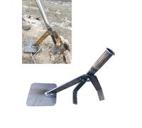 MRVAKDYDI Leverage Stump Remover Tool, Post And Tree Puller Tool For Metal Stake Cement Column Rebar Concrete Form(Single-headed)