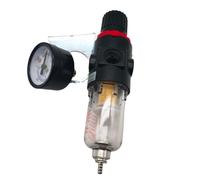MRVAKDYDI Régulateur de pression d'air comprimé, AFR-2000 G1/4 Pneumatic Air Filter Regulator With Gauge And Flow Control And Drain