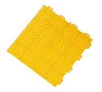 MRVAKDYDI Rubber Drainage Mat with Holes, Plastic Interlocking Deck Tiles Drainage Multicolor 34x34cm Pack Of 9-40(Yellow,34x34cm/12PCS)