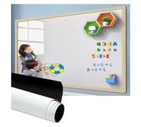 MRVAKDYDI Self-Adhesive Magnetic Whiteboard Paper, Magnetic Dry Erase White Board Paper Peel And Stick Wallpaper Roll White Multiple Sizes(White-b,31.5x39.4IN(80x100CM))