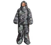 MRVAKDYDI Sleeping Bag Stuff Sack, Sleeping Bag Suit For Adults Portable Lightweight 3-4 Season Sleeping Bags with for Arms and Feet Humanoid Sleeping Bag For Camping(Camouflage,M)