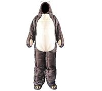 MRVAKDYDI Sleeping Bag Stuff Sack, Sleeping Bag Suit For Adults Portable Lightweight 3-4 Season Sleeping Bags with for Arms and Feet Humanoid Sleeping Bag For Camping(Brown Bear,M)