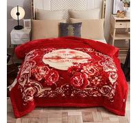MRVAKDYDI Soft Fleece Throw Blanket, Fleece Blanket Plush Blanket Queen Size 71x87inch, 6.6LB Heavy Korean Mink Blanket Silky Soft and Warm(Type13,180x220cm)