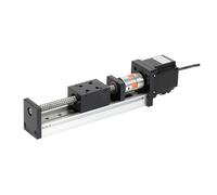 MRVAKDYDI Table coulissante à rail linéaire, Automation Drive Linear Slide Module Electric Ball Screw Elevator Guide Rail Gantry Combination Table Multiple Sizes(1610 Effective travel 300)