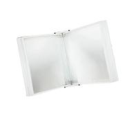 MRVAKDYDI Wall Document Organiser, With 10 Double Sided Panels Wall Mounted Reference System for A4 Letter Size Documents Assorted Colors PVC(White)