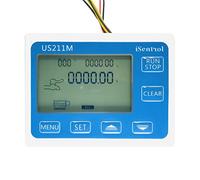 MRVAKDYDI Water flow sensor, Digital Water Flow Meter Set With USS-HS10TA Hall Sensor SUS304 For Hot Water 3-50L/min(Digital Flow Meter)