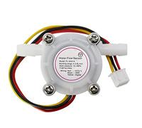 MRVAKDYDI Water flow sensor, Flow Sensor G1/4 0.3-3L/min Hall Sensor Flowmeter Counter For Water Coffee