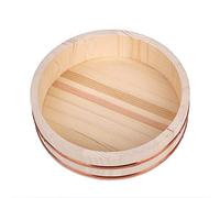 MRVAKDYDI Wooden Hangiri Sushi Rice, Japanese-Style Sushi Rice Mixing Tub, Rice Bucket for Making Sushi and Bibimbap Rice(60x16cm)