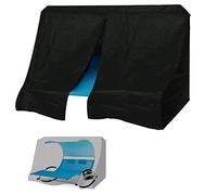 MRWiZMS Garden Lounger Cover, 420D Protective Cover for Double Sun Lounger, Protective Cover, Swing Lounger, Double Lounger, Garden Tarpaulin, Sun Island, Outdoor, Windproof, 155 Wx200 Dx190 H cm