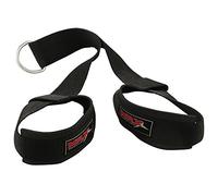 MRX Ab Crunch Gym Tricep Straps Cable Pull Down Abdominal Chinning Bar Workout (Black)