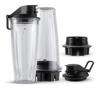 MRX Solutions Personal Cups Adapter fits Vitamix Classic Blenders 5200, 5300, 6300, 6500, 7500, 780 & More + Two BPA-Free 20-oz Insulated Leak-Proof Cups - Not Compatible With Self-Detect Models