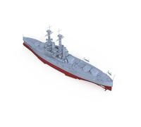 MRY-SFW 1/1250 Military Model USA BB-29 North Dakota Delaware Class Battleship Bottom Edition Sea Truck Base