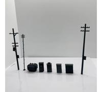MRY-SFW 1/160 Utility Pole Transformer Electric Tower High-Voltage Electrical Box