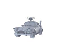 MRY-SFW 1/350 Customizable Retro Hover Car Unpainted Miniature Ideal for RetroFuturism Dioramas