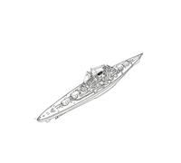 MRY-SFW 1/600 DKM Bismarck Class Bismarck Battleship Water Line