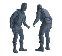 MRY-SFW 1/64 1993 Mogadishu Black Hawk Helicopter Soldier Singing Five-Person Group
