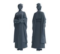 MRY-SFW 1/64 Ancient Hanfu Woman Figure Modern Model 3 pcs