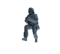 MRY-SFW 1/64 Modern Counter-Terrorism SWAT Fire Support Operator Combat 3 Four-Person Group