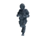 MRY-SFW 1/64 Modern Counter-Terrorism SWAT Shield Bearer Combat Four-Person Group