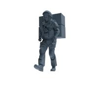MRY-SFW 1/64 Modern Counter-Terrorism SWAT Shield Bearer Logistics Four-Person Group