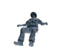 MRY-SFW 1/64 Modern Counter-Terrorism SWAT Shield Bearer Rest 2 Four-Person Group