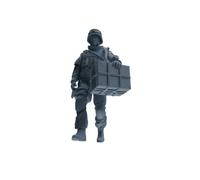 MRY-SFW 1/64 Modern Counter-Terrorism SWAT Suppressor Logistics Four-Person Group