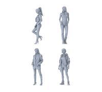 MRY-SFW 1/64 Modern MultiStyle Young Female MultiPose FourPerson Set