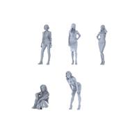 MRY-SFW 1/64 Modern Office Commute Style Young Female MultiPose FivePerson Set