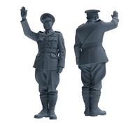 MRY-SFW 1/64 Officer Salute Wave Pose Modern Model 3 pcs