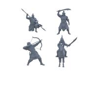 MRY-SFW 1/72 4Pcs Ancient Chinese Warrior Scene