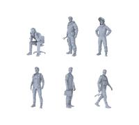 MRY-SFW 1/76 Tech Vanguard Hexad 6-Figure Set, Sci-Fi Occupation, DIY Paintingation