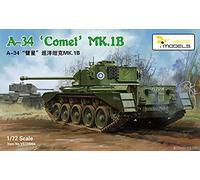 MRY-SFW Army Tank Unpainted 1/72 A-34 COMET MK.1B Plastic Model Kit