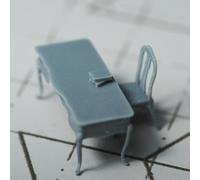 MRY-SFW LYTS48030 1/48 Miniature Dock Factory Shipyard Display Tower Crane Business/Office Desk and Chair Combination