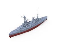 MRY-SFW SSC2000526S 1/2000 Military Model French Battleship Brittany Bottom Plate